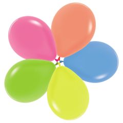 05" Neon Assortment (50pcs) Sempertex Balloons