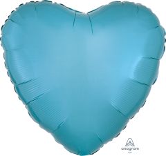 18" Caribbean Blue Heart Balloon
