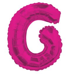 14" Pink Letter G Balloon