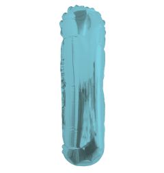 14" Light Blue Letter I Balloon