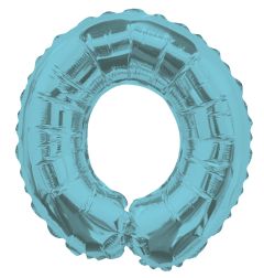 14" Light Blue Letter O Balloon