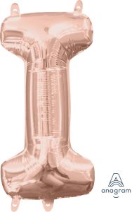 16" Rose Gold Letter I Balloon