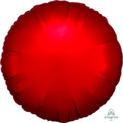 18" Satin Luxe Sangria Circle (non-packaged) Balloon