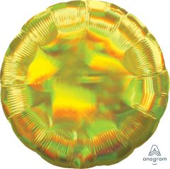 18" Iridescent Yellow Circle Balloon