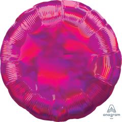 18" Iridescent Magenta Circle Balloon