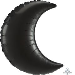 Crescent 35" Onyx Black Balloon