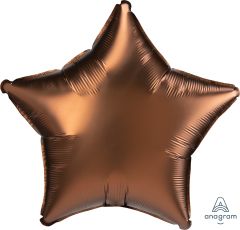 18" Satin Luxe Cocoa Star (non-packaged) Balloon