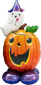 AirLoonz Pumpkin and Ghost Balloon