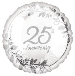 Standard Happy 25th Anniversary Balloon