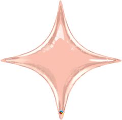 20" Starpoint Metallic Rose Gold Balloon