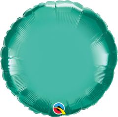 18" Chrome Green Round Balloon