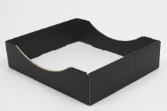 Balloon Gift Tray Double Cutaway Black (15pcs)